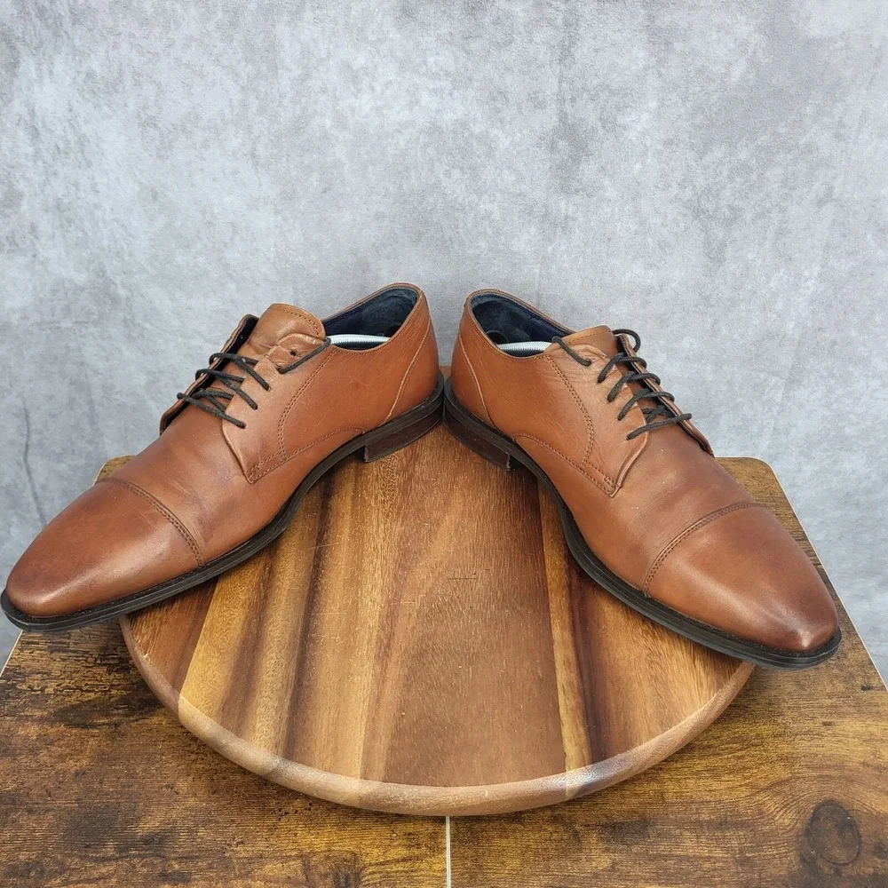 Cole Haan Dawes Grand.OS Oxford Shoes Mens‎ 12 M Brown Leather  Cap Toe Derby